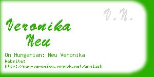 veronika neu business card